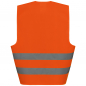 Preview: Warnweste, Orange, mit Klettverschluss