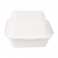 Preview: BIO Burgerbox mit Klappdeckel, Zuckerrohr, Small