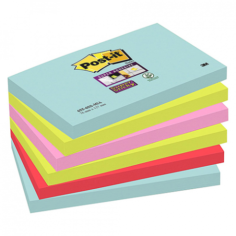 Post-it® Super Sticky "Miami" Haftnotizen