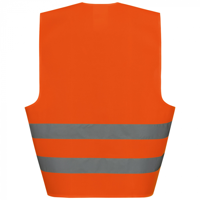 Warnweste, Orange, mit Klettverschluss