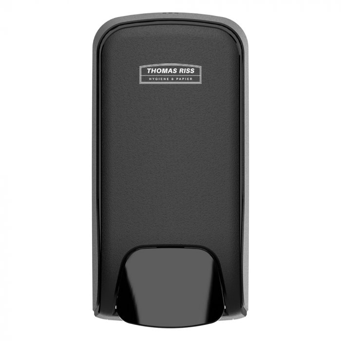 TR Premium Pure Black Desinfektionsmittelspender – 500 ml, schwarz matt – Thomas RISS Professional Line