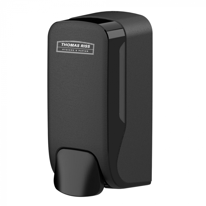 TR Premium Pure Black Desinfektionsmittelspender – 500 ml, schwarz matt – Thomas RISS Professional Line