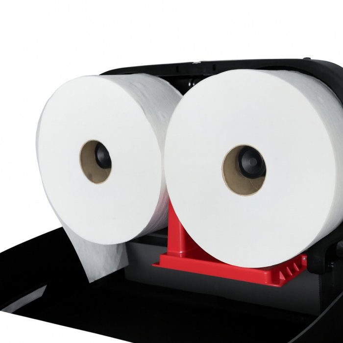 TR Premium Pure Black Jumbo Toilettenpapierspender, schwarz matt – Thomas RISS Professional Line